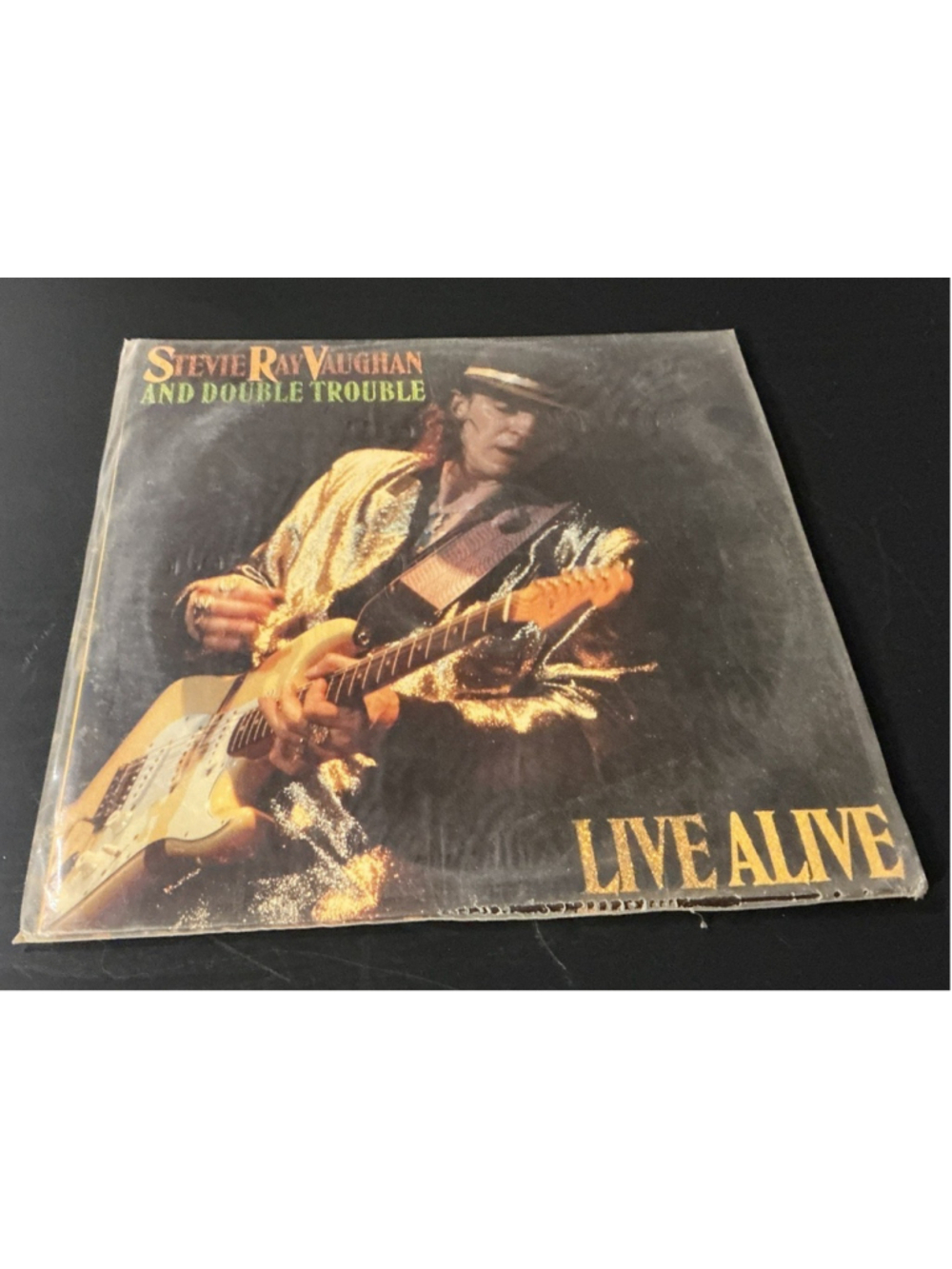 Stevia Ray Vaughn & Double Trouble Live Alive 2LP Set, Wrapped cover.